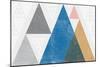 Mod Triangles I Gray-Michael Mullan-Mounted Art Print