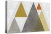 Mod Triangles I Retro-Michael Mullan-Stretched Canvas