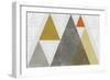 Mod Triangles I Retro-Michael Mullan-Framed Art Print