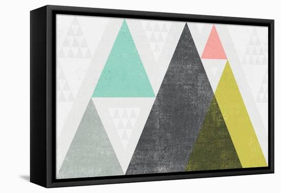 Mod Triangles I-Michael Mullan-Framed Stretched Canvas