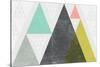 Mod Triangles I-Michael Mullan-Stretched Canvas