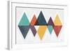 Mod Triangles II Retro-Michael Mullan-Framed Art Print