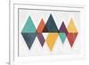 Mod Triangles II Retro-Michael Mullan-Framed Art Print