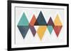 Mod Triangles II Retro-Michael Mullan-Framed Art Print