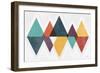 Mod Triangles II Retro-Michael Mullan-Framed Art Print