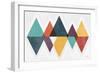 Mod Triangles II Retro-Michael Mullan-Framed Art Print