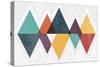 Mod Triangles II Retro-Michael Mullan-Stretched Canvas