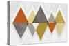 Mod Triangles II Retro-Michael Mullan-Stretched Canvas