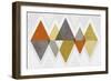 Mod Triangles II Retro-Michael Mullan-Framed Art Print