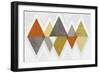 Mod Triangles II Retro-Michael Mullan-Framed Art Print