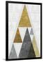 Mod Triangles III Gold-Michael Mullan-Framed Art Print