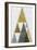 Mod Triangles III Gold-Michael Mullan-Framed Art Print