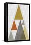 Mod Triangles III Retro-Michael Mullan-Framed Stretched Canvas