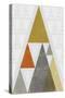 Mod Triangles III Retro-Michael Mullan-Stretched Canvas