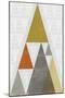 Mod Triangles III Retro-Michael Mullan-Mounted Art Print