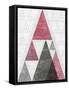 Mod Triangles III Soft Pink-Michael Mullan-Framed Stretched Canvas