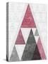 Mod Triangles III Soft Pink-Michael Mullan-Stretched Canvas