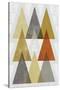 Mod Triangles IV Retro-Michael Mullan-Stretched Canvas