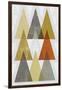 Mod Triangles IV Retro-Michael Mullan-Framed Art Print