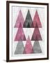 Mod Triangles IV Soft Pink-Michael Mullan-Framed Art Print