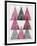 Mod Triangles IV Soft Pink-Michael Mullan-Framed Art Print