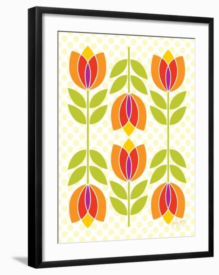 Mod Tulips I-Patty Young-Framed Art Print