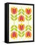 Mod Tulips I-Patty Young-Framed Stretched Canvas