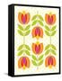 Mod Tulips I-Patty Young-Framed Stretched Canvas