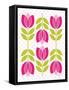 Mod Tulips II-Patty Young-Framed Stretched Canvas