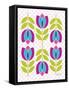 Mod Tulips III-Patty Young-Framed Stretched Canvas