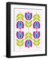 Mod Tulips III-Patty Young-Framed Art Print