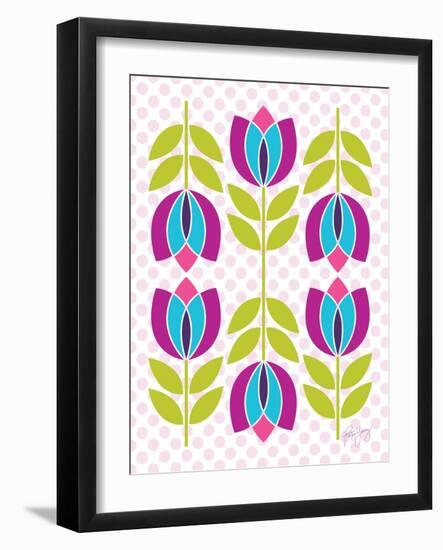 Mod Tulips III-Patty Young-Framed Art Print