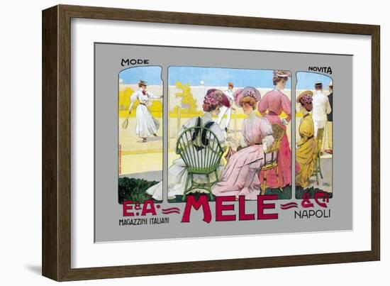 Mode Novita, E. A. Mele-Leopoldo Metlicovitz-Framed Art Print