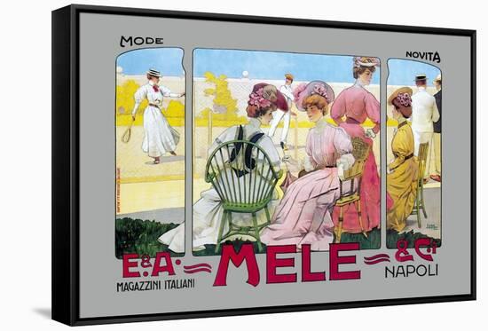 Mode Novita, E. A. Mele-Leopoldo Metlicovitz-Framed Stretched Canvas