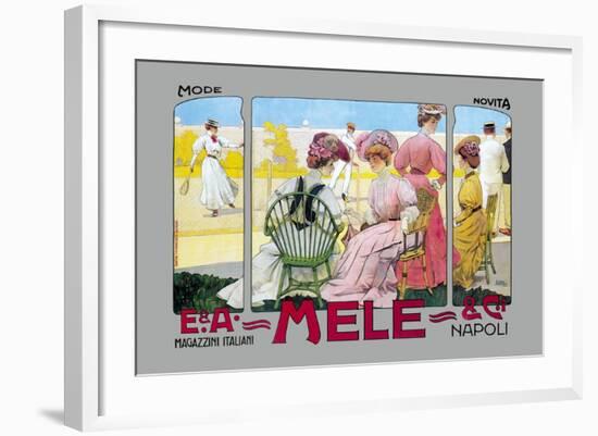 Mode Novita, E. A. Mele-Leopoldo Metlicovitz-Framed Art Print