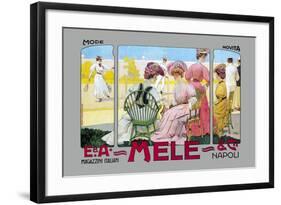 Mode Novita, E. A. Mele-Leopoldo Metlicovitz-Framed Art Print