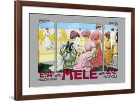 Mode Novita, E. A. Mele-Leopoldo Metlicovitz-Framed Premium Giclee Print