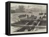 Mode of Transporting Large Guns for Coast Defence-null-Framed Stretched Canvas