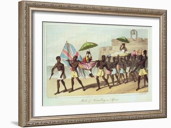 Mode of Travelling in Africa-W. Hutton-Framed Giclee Print