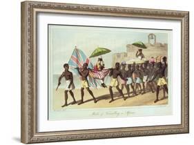 Mode of Travelling in Africa-W. Hutton-Framed Giclee Print