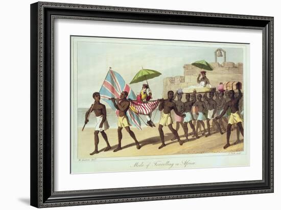 Mode of Travelling in Africa-W. Hutton-Framed Giclee Print