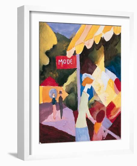 Modefenste-Auguste Macke-Framed Premium Giclee Print