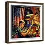 "Model Airplanes," December 9, 1944-Stevan Dohanos-Framed Giclee Print