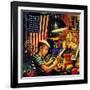 "Model Airplanes," December 9, 1944-Stevan Dohanos-Framed Giclee Print