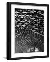 Model Airplanes on the Ceiling of Union Station, Chicago, 1943-Jack Delano-Framed Photo