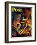 "Model Airplanes," Saturday Evening Post Cover, December 9, 1944-Stevan Dohanos-Framed Premium Giclee Print