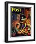 "Model Airplanes," Saturday Evening Post Cover, December 9, 1944-Stevan Dohanos-Framed Premium Giclee Print