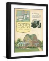 Model American Home-null-Framed Art Print