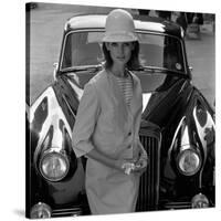 Model and Car, 1960s-John French-Stretched Canvas