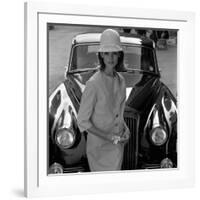 Model and Car, 1960s-John French-Framed Giclee Print